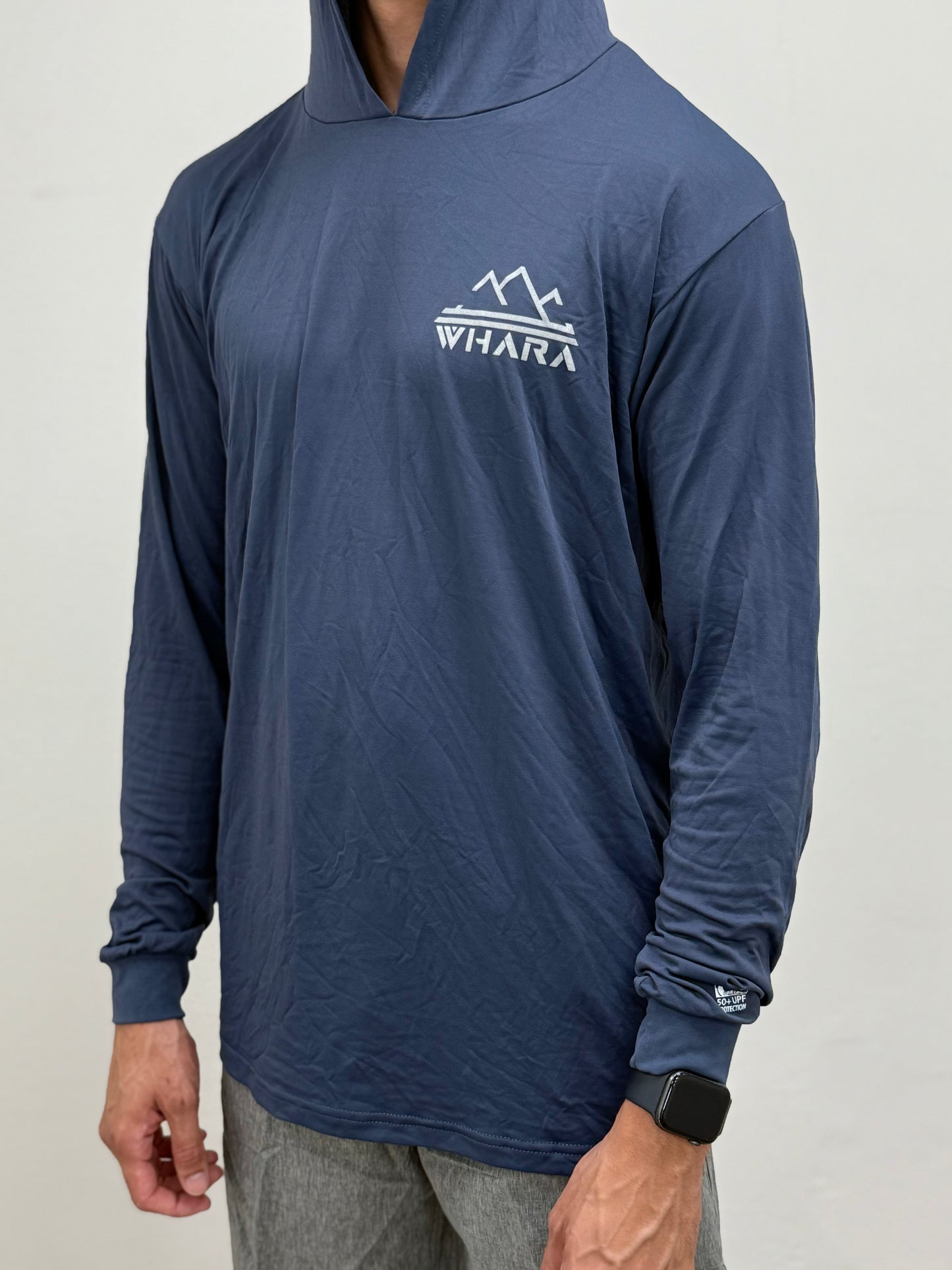 WHARA Logo Hooded Rashguard | NAVY